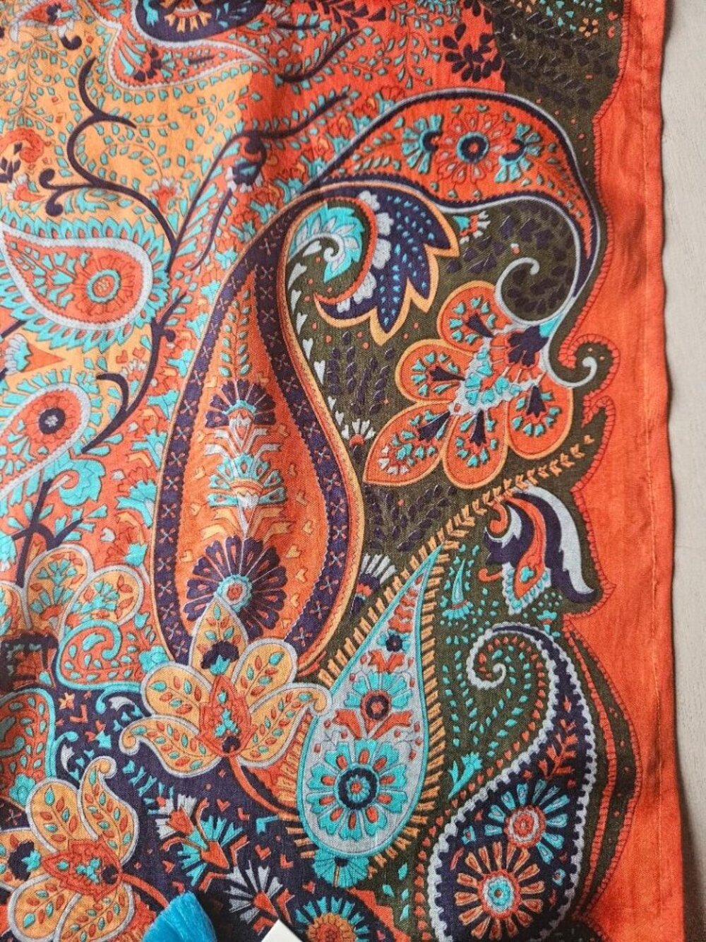 Johnny Was Silk Scarf New - Picture 10 of 11